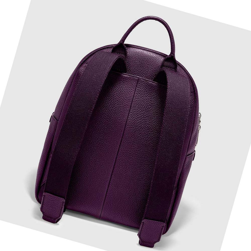 Men's Ecco Textureblock Small Bags Purple | Canada 706OKI